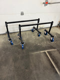 Adjustable sprint car rolling stands