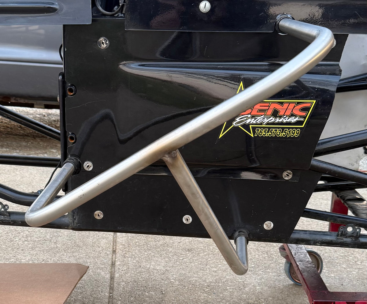 stainless steel nerf bar for sprint car left side